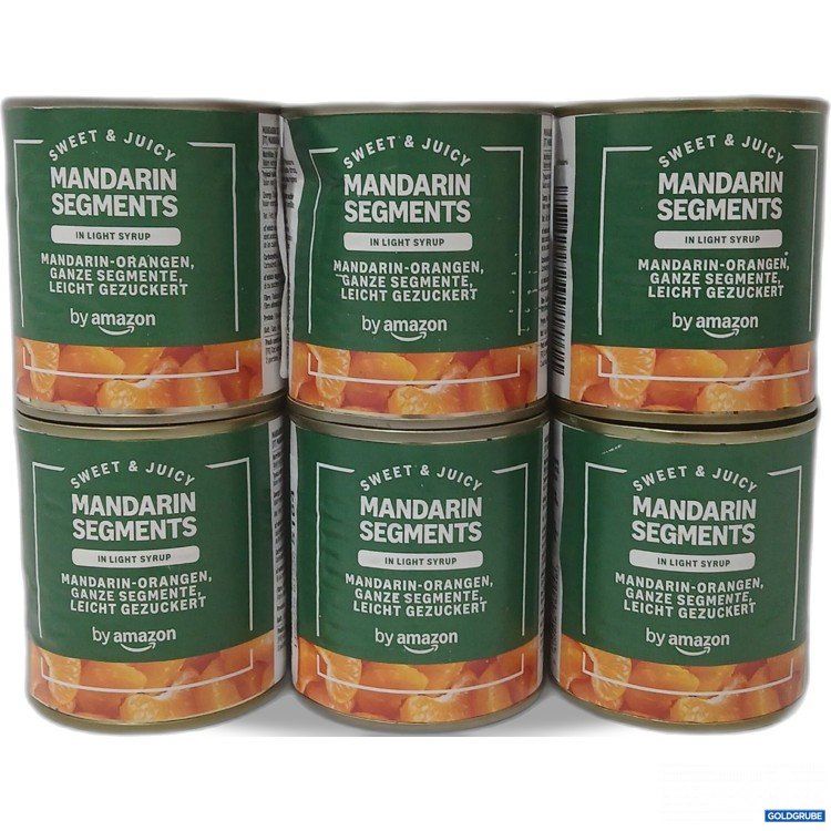 Artikel Nr. 970428: Amazon Mandarin Segments leicht gezuckert 6×312g