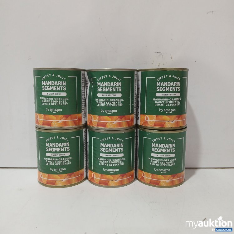 Artikel Nr. 970428: Amazon Mandarin Segments leicht gezuckert 6×312g
