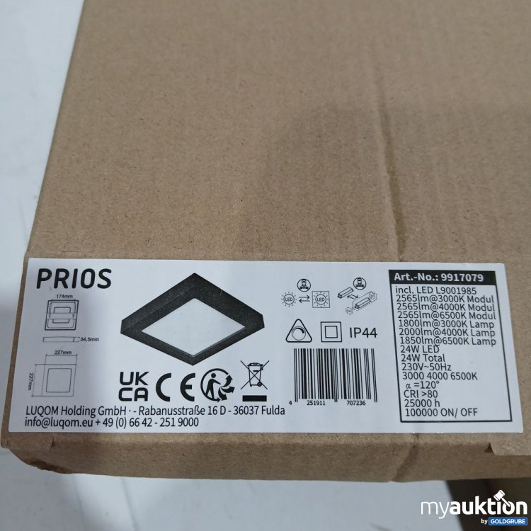Artikel Nr. 442429: PRIOS LED Deckenleuchte Quadrat
