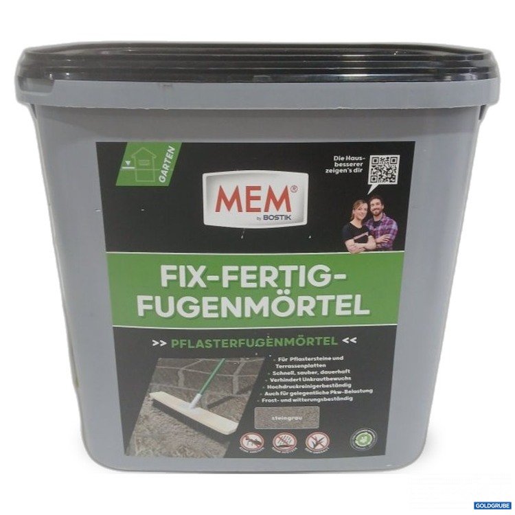 Artikel Nr. 465429 Artikel Nr. 465429: MEM Fix-Fertig-Fugenmörtel Pflasterfugenmörtel steingrau 12,5kg