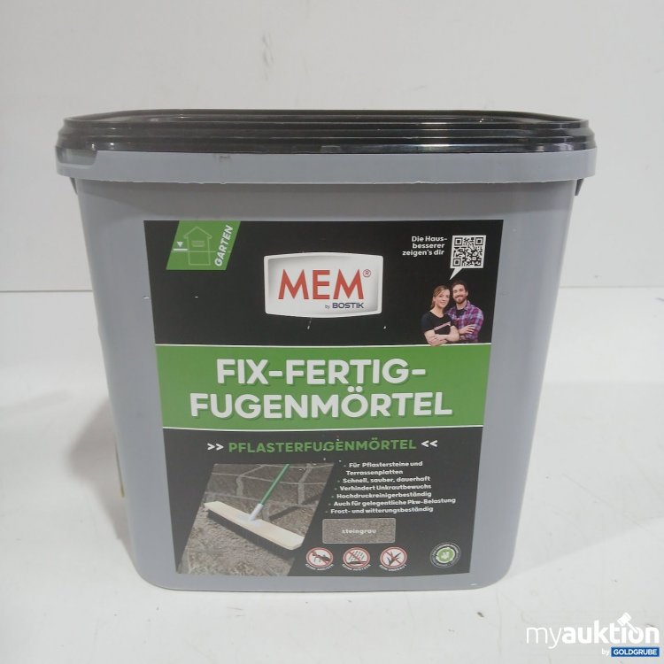 Artikel Nr. 465429 Artikel Nr. 465429: MEM Fix-Fertig-Fugenmörtel Pflasterfugenmörtel steingrau 12,5kg