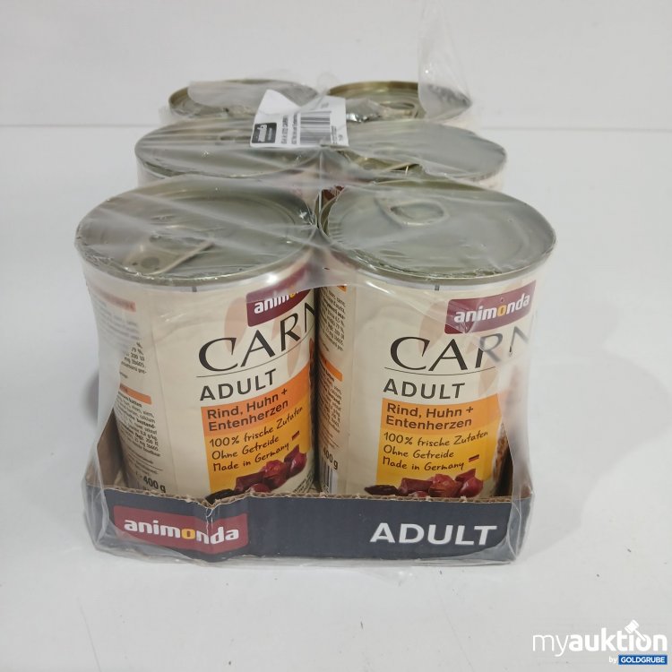 Artikel Nr. 816429 Artikel Nr. 816429: Animonda Carny Katzenfutter Adult Rind,Huhn und Entenherzen 6x400g