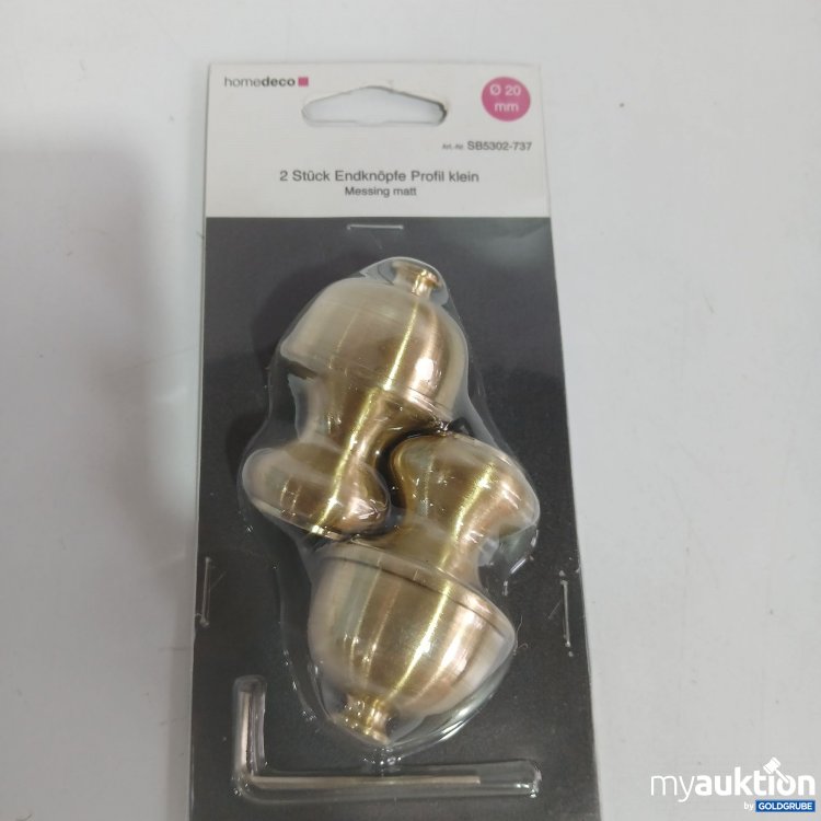Artikel Nr. 848429 Artikel Nr. 848429: Homedeco 2 Stk Endknöpfe Profil klein 20mm