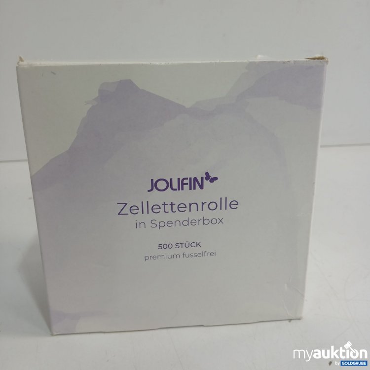 Artikel Nr. 894429: Jolifin Zellettenrolle in Spenderbox 500Stk fusselfrei 
