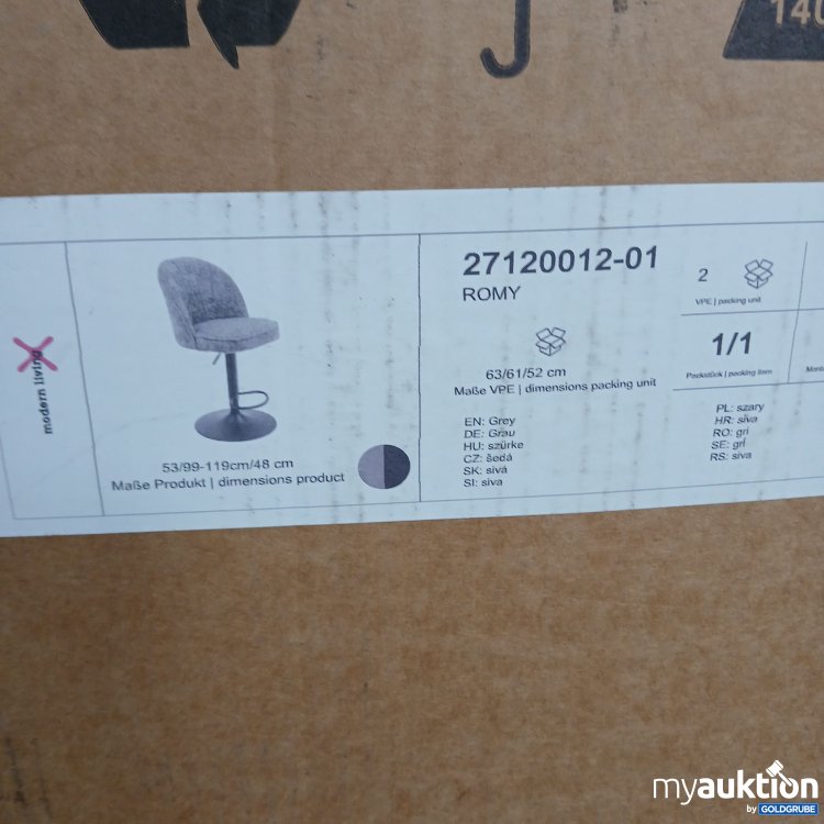 Artikel Nr. 950429: Modern Living  27120012-01 Romy Stuhl 2stk