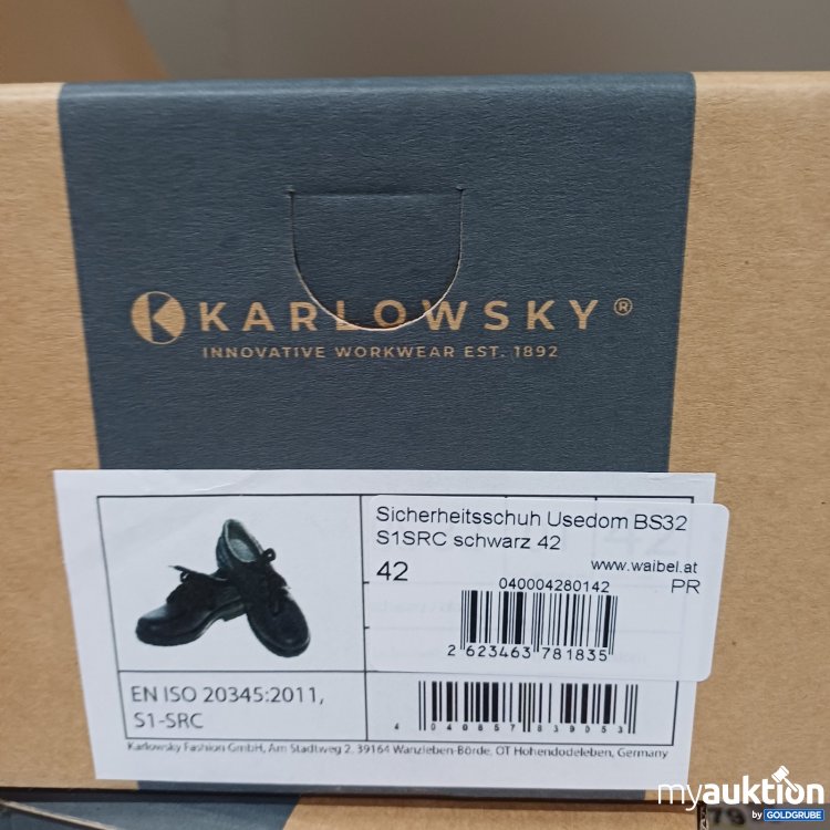 Artikel Nr. 463430: Karlowsky Sicherheitsschuh Usedom BS32 S1SRC Größe 42