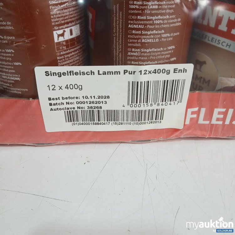 Artikel Nr. 466430: Rinti Singlefleisch Lamm Pur