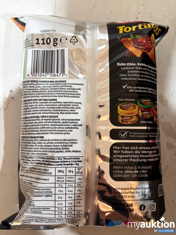Artikel Nr. 940430: Chio Tortillas Mexican BBQ Style 12x110g