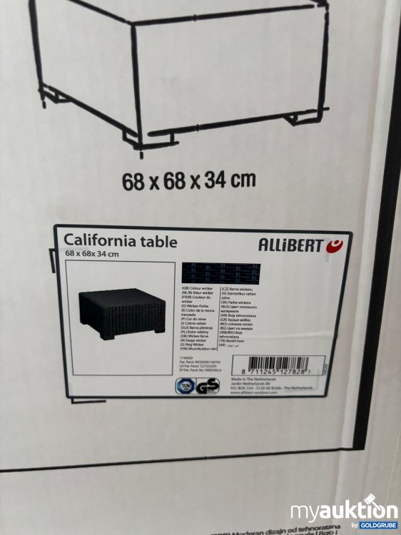 Artikel Nr. 944430: Keter California Table 68x68x34cm