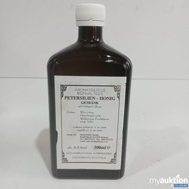 Artikel Nr. 979430: Aromatisiertes Weinhaltiges Petersilien-Honig Getränk 500ml 