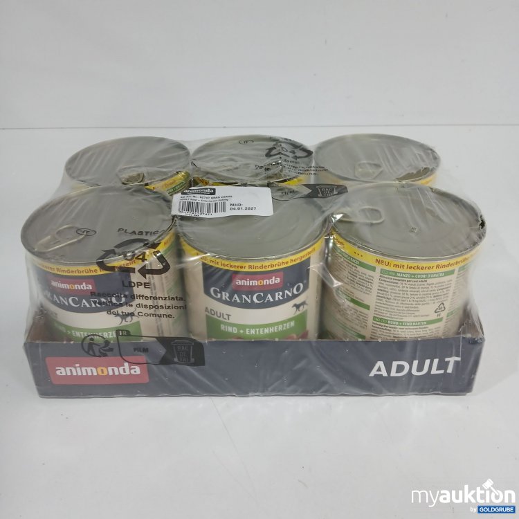 Artikel Nr. 816431 Artikel Nr. 816431: Animonda Hundefutter Adult Rind + Entenherzen 6x800g