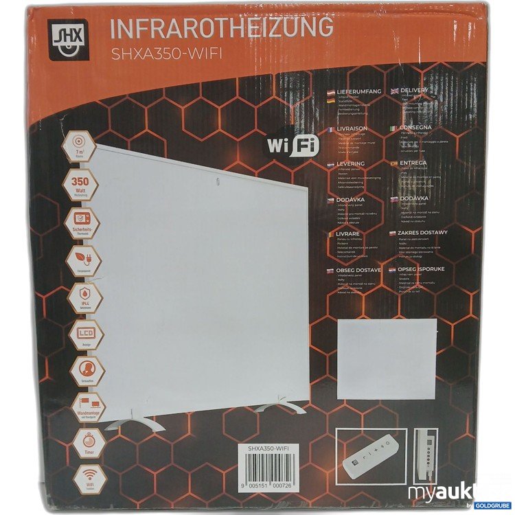 Artikel Nr. 445432: SHX Infrarotheizung, Model.No. SHXA350-WIFI