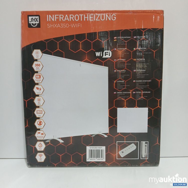 Artikel Nr. 445432: SHX Infrarotheizung, Model.No. SHXA350-WIFI