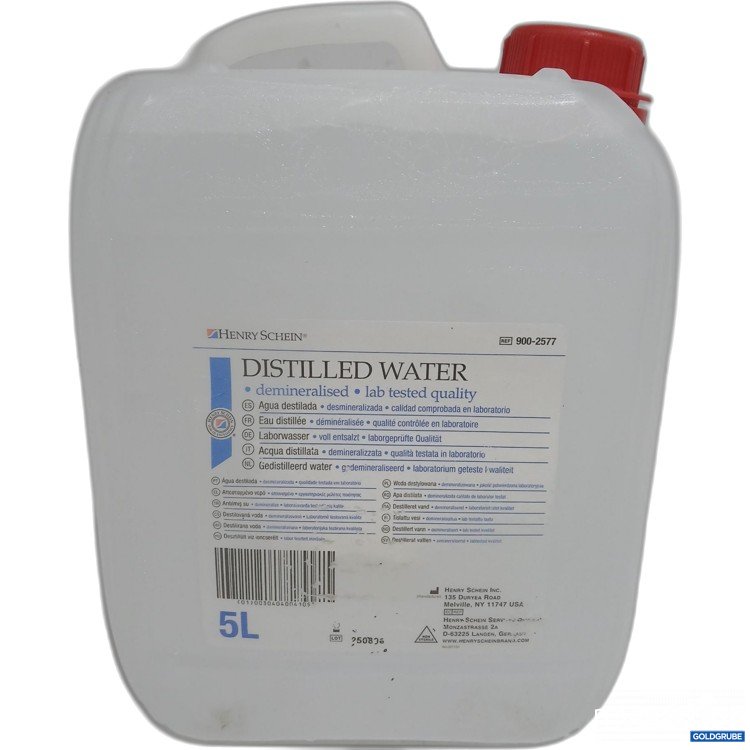 Artikel Nr. 524432 Artikel Nr. 524432: Henry Schein Distilled Water 5L