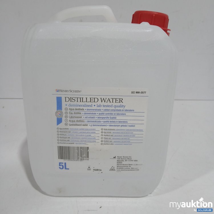 Artikel Nr. 524432 Artikel Nr. 524432: Henry Schein Distilled Water 5L