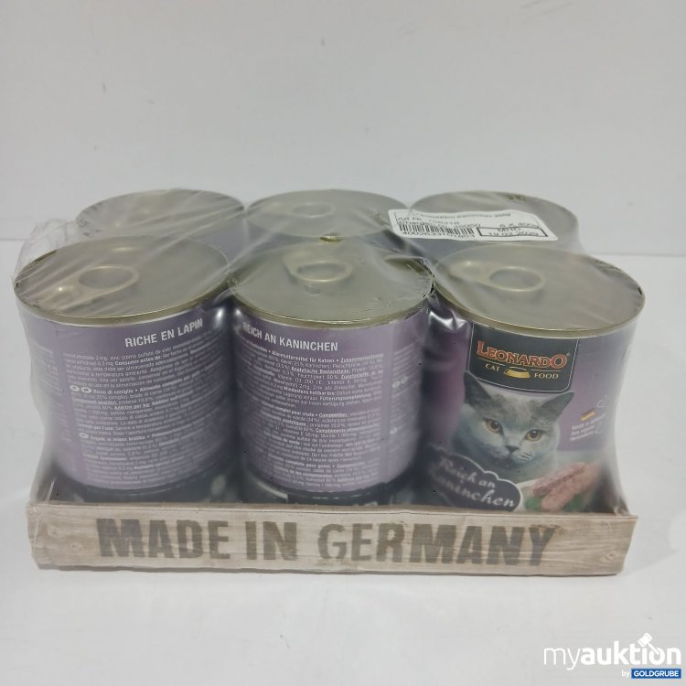 Artikel Nr. 808432 Artikel Nr. 808432: Leonardo Katzenfutter Kaninchen 6x400g