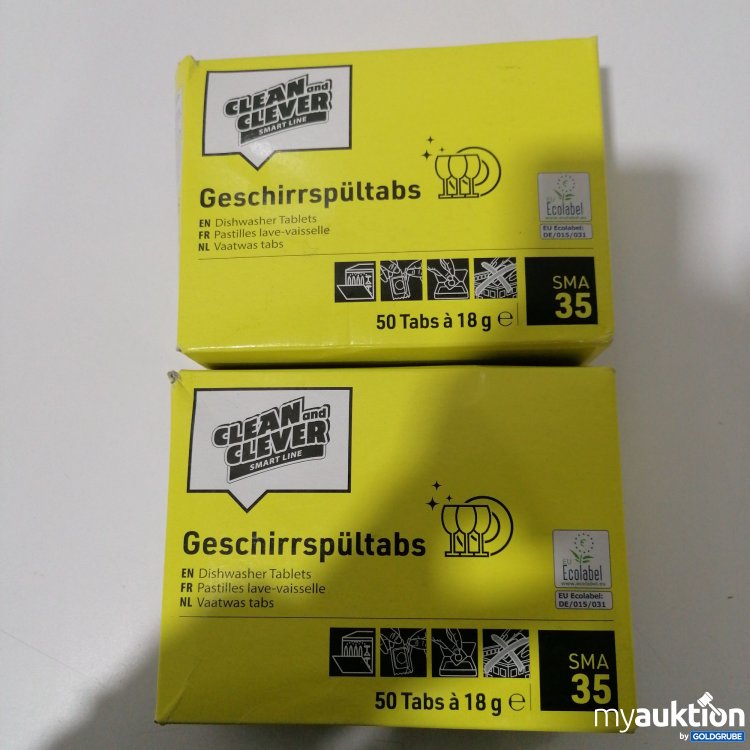 Artikel Nr. 892432 Artikel Nr. 892432: Clean & Clever Geschirrspültabs 2x50Stk