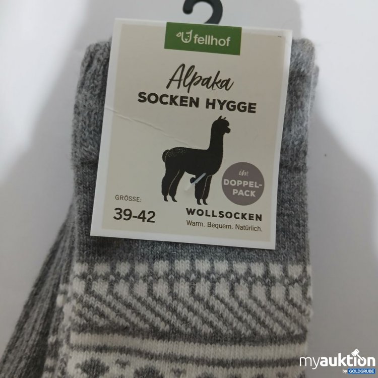 Artikel Nr. 899432: Fellhof Alpakasocken Hygge Doppel-Pack 39-42