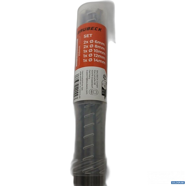 Artikel Nr. 918432 Artikel Nr. 918432: Baubeck Set Bohrer 2x6mm 2x8mm 2x10mm 1x12mm 1x14mm