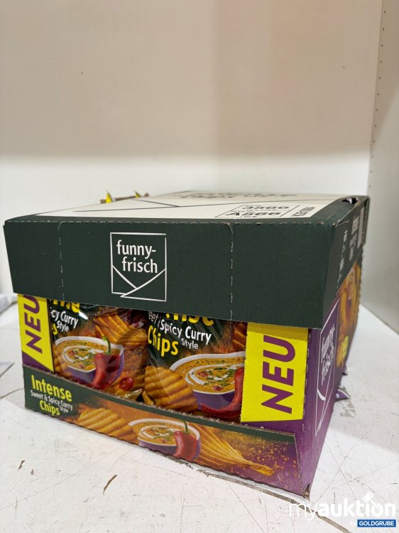 Artikel Nr. 940432 Artikel Nr. 940432: funny-frisch Intense Chips Sweet&Spicy Curry 12x110g