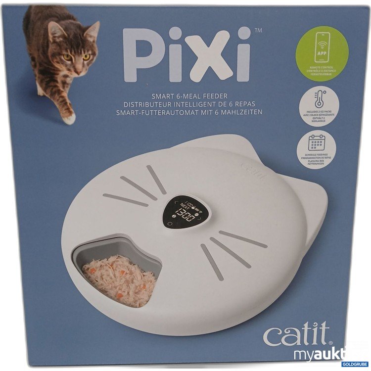 Artikel Nr. 961432: Catit Pixi Smart Futterautomat mit 6 Mahlzeiten 