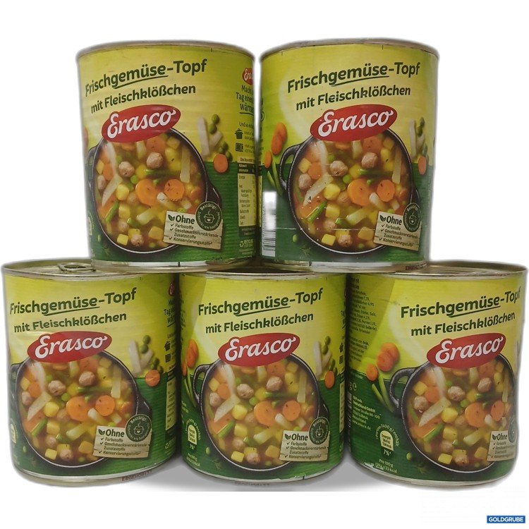 Artikel Nr. 970432 Artikel Nr. 970432: Erasco Frischgemüse-Topf mit Fleischklößchen 5×800g