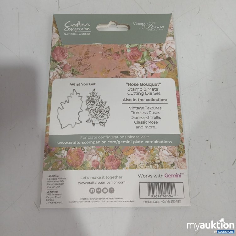 Artikel Nr. 996432: Crafter's Companion "Rose Bouquet" 3Pcs 