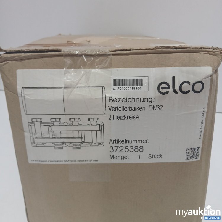 Artikel Nr. 439433: Elco Verteilerbalken DN32 2 Heizkreise 3725388