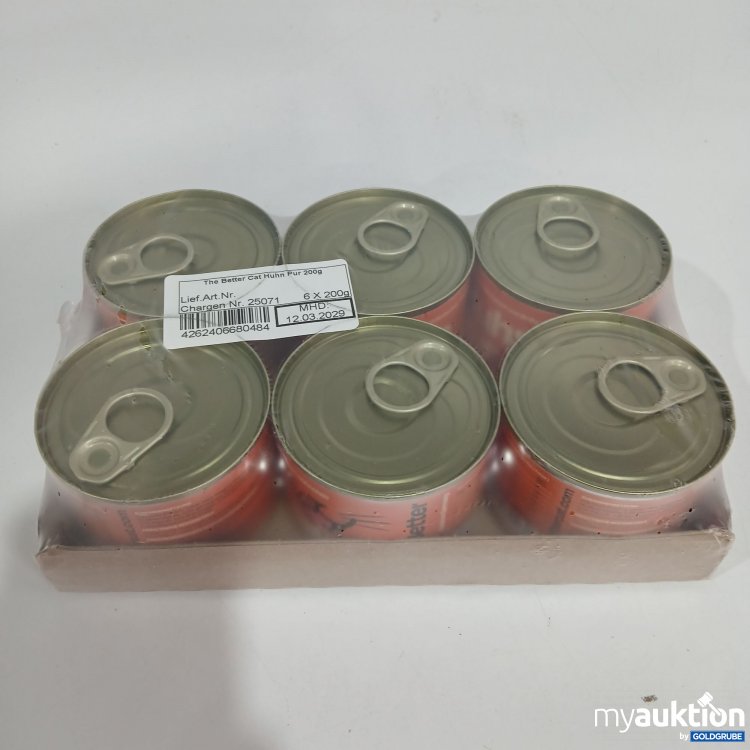 Artikel Nr. 816433 Artikel Nr. 816433: The Better Cat Huhn Pur 6x200g