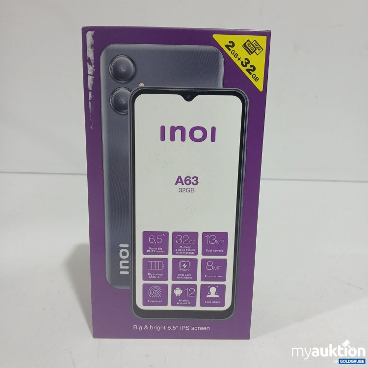 Artikel Nr. 916433 Artikel Nr. 916433: Inoi A63 32GB Big&bright 6.5" IPS Screen Black
