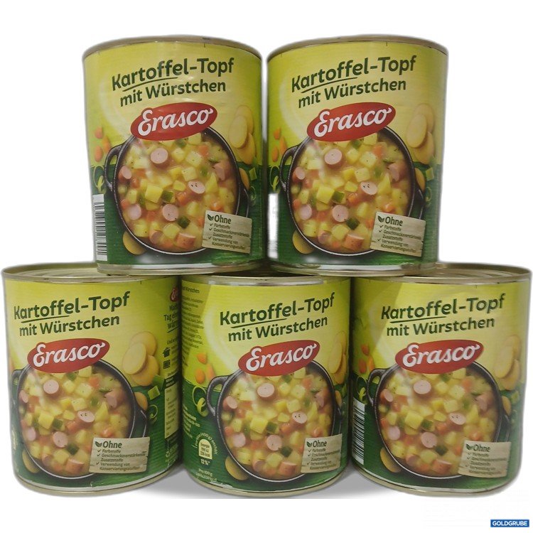 Artikel Nr. 970433 Artikel Nr. 970433: Erasco Kartoffel-Topf mit Würstchen 5×800g