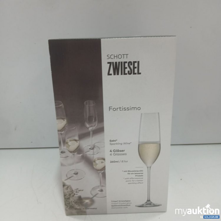 Artikel Nr. 447434 Artikel Nr. 447434: SCHOTT ZWIESEL Fortissimo Sektgläser 4 Gläser 240ml