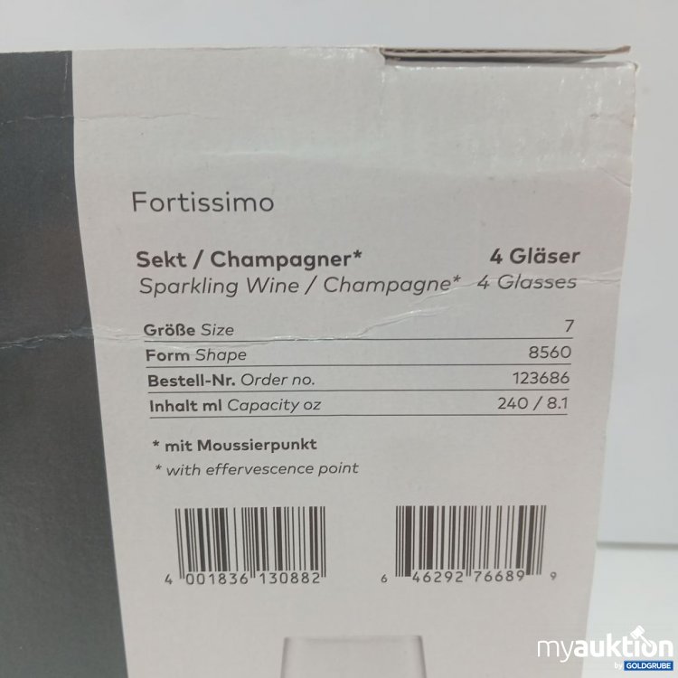 Artikel Nr. 447434 Artikel Nr. 447434: SCHOTT ZWIESEL Fortissimo Sektgläser 4 Gläser 240ml
