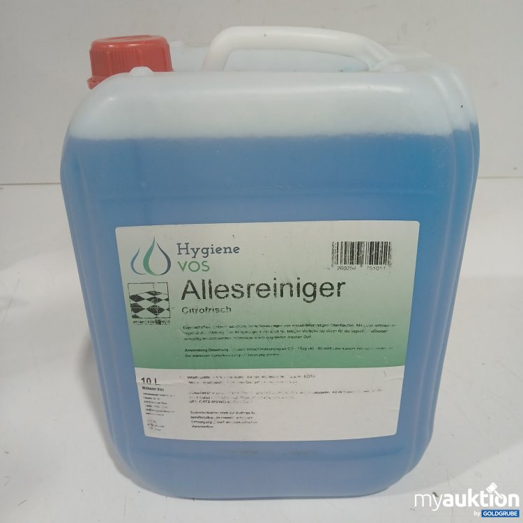 Artikel Nr. 477434 Artikel Nr. 477434: Hygiene VOS Allesreiniger Citrofrisch 10L