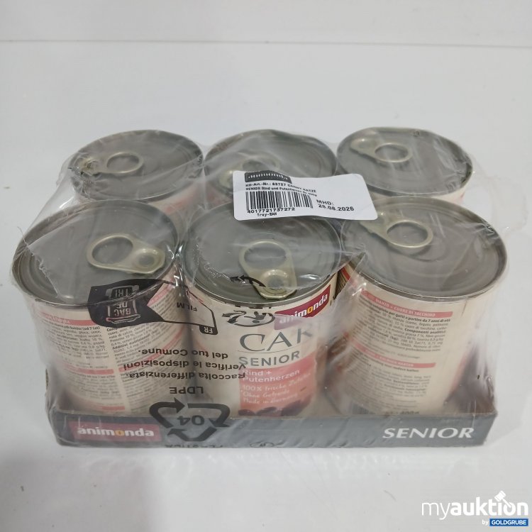 Artikel Nr. 816434 Artikel Nr. 816434: Animonda Carny Katzenfutter Senior Rind und Putenherzen 6x400g
