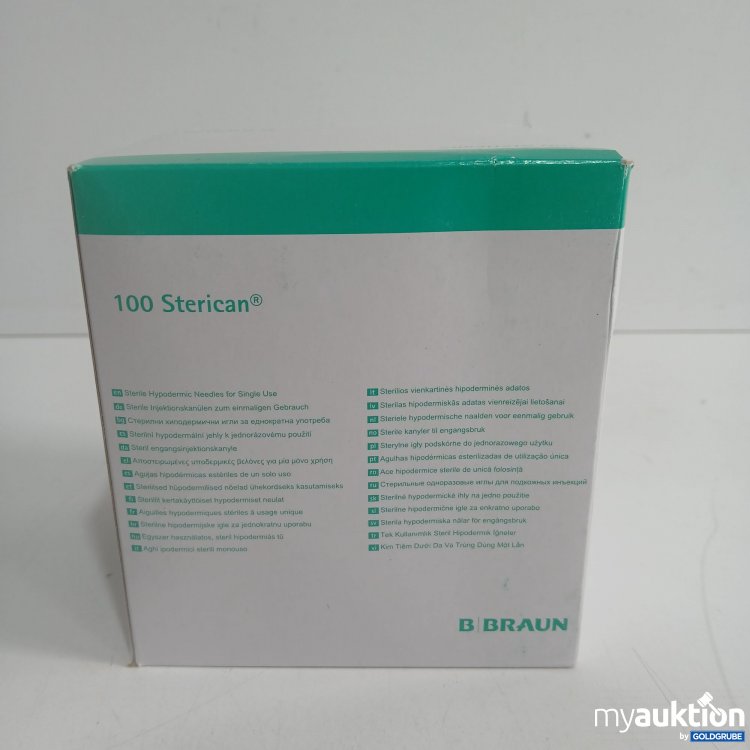 Artikel Nr. 855434 Artikel Nr. 855434: Braun 100Sterican Sterile Injektionskanülen zum einmaligen Gebrauch