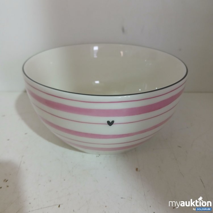 Artikel Nr. 978434: Bastion Collections Bowl aus Keramik Streifen rosa
