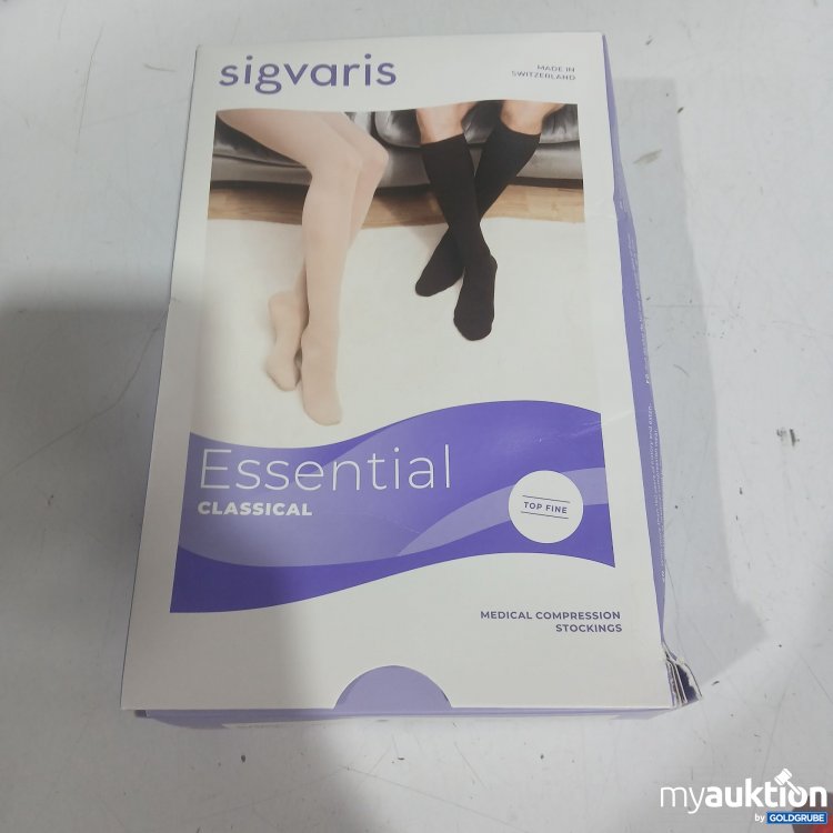 Artikel Nr. 989434 Artikel Nr. 989434: Sigvaris Essential Classical medical Compression Stockings caramel