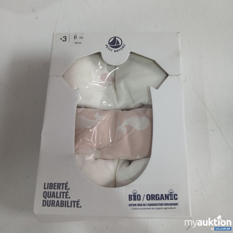 Artikel Nr. 939435: Petit Bateau Baby Bodysuits 3 Stück 6 m