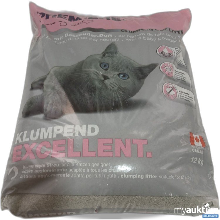 Artikel Nr. 980435 Artikel Nr. 980435: Premiere Clumping Cat litter Mit babypuder Duft 12kg