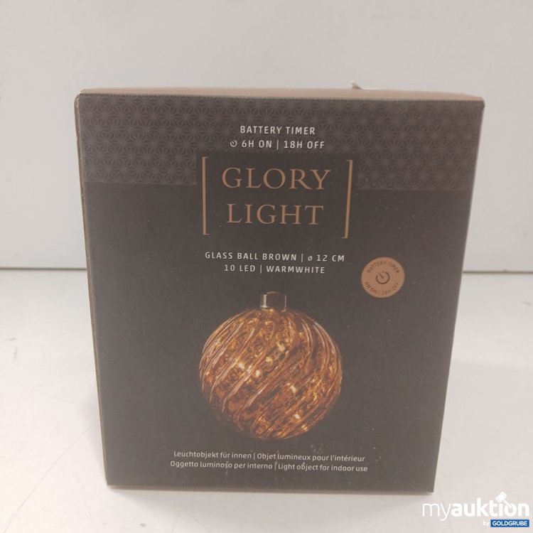 Artikel Nr. 447436 Artikel Nr. 447436: GLORY LIGHT Glass Ball Brown Ø 12 cm