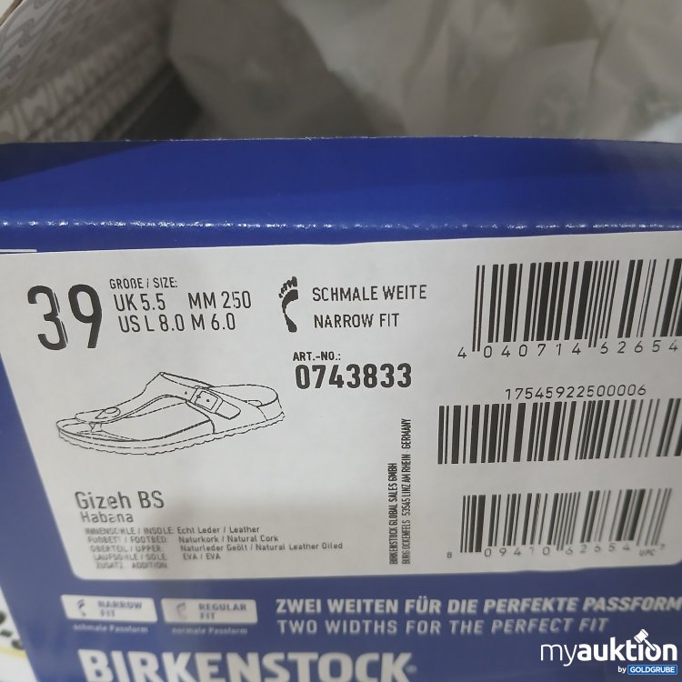 Artikel Nr. 462436: Birkenstock Gizeh BS Größe 39