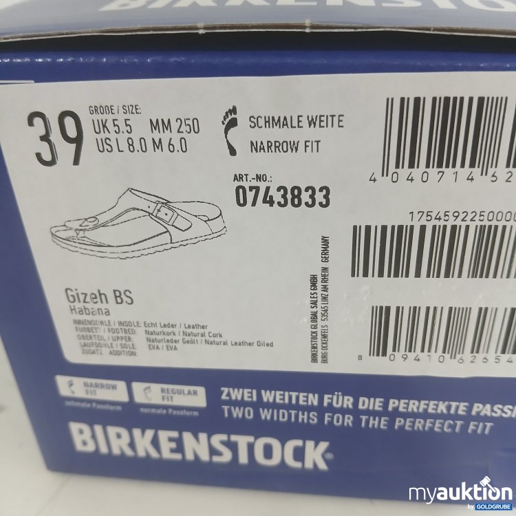 Artikel Nr. 462436: Birkenstock Gizeh BS Größe 39