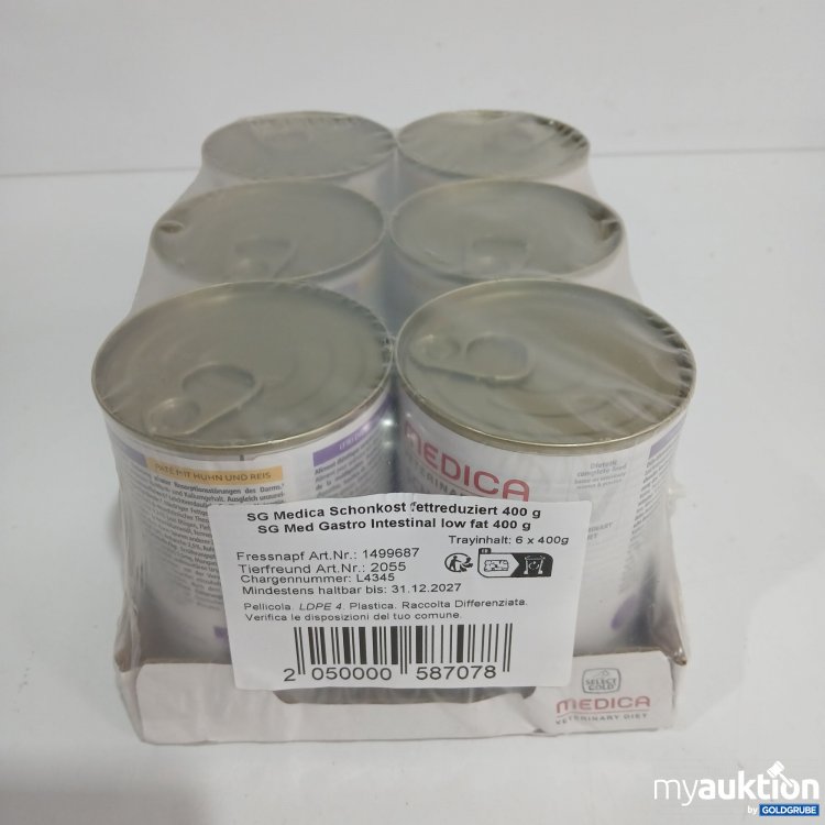 Artikel Nr. 816436: Medica Schonkost fettreduziert Hunde 6x400g