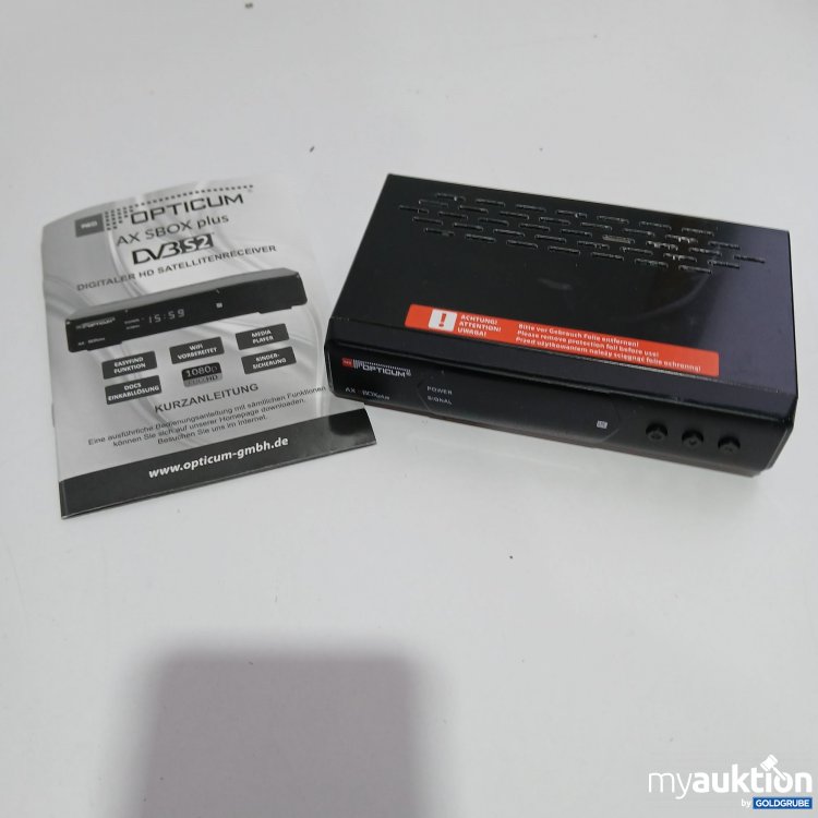 Artikel Nr. 831436 Artikel Nr. 831436: Opticum Digitaler Satellitenreceiver