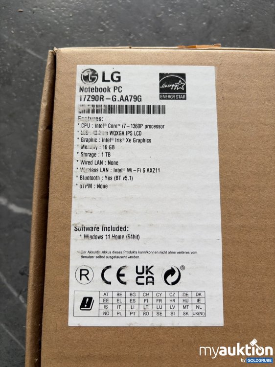 Artikel Nr. 940436: LG Notebook 17Z90R - G.AA79G