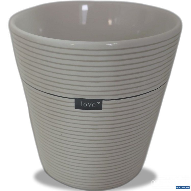 Artikel Nr. 978436: Bastion Collection Tasse ohne Henkel gestreift Love