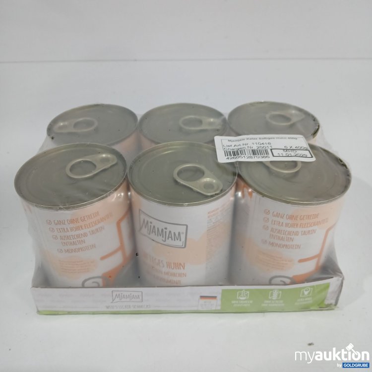 Artikel Nr. 816437 Artikel Nr. 816437: Mjamjam Katzenfutter saftiges Huhn 6x400g