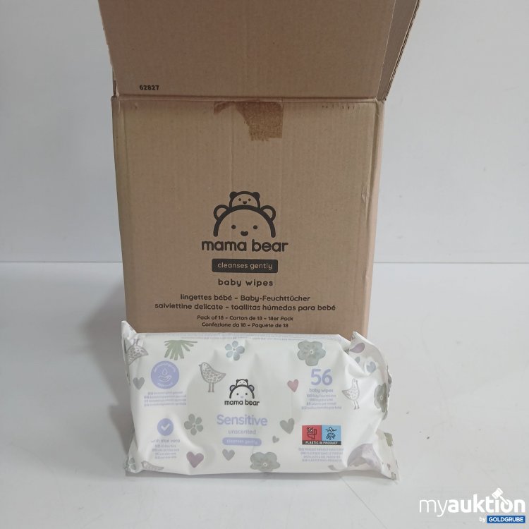 Artikel Nr. 855437: Mama bear Cleanses Gently Baby Wipes 18x56Stk