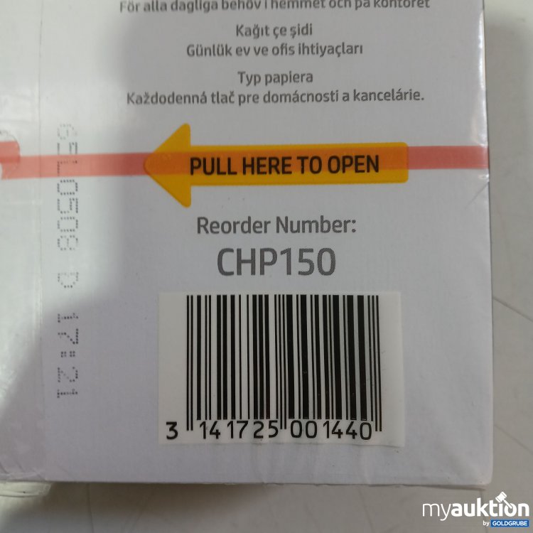 Artikel Nr. 967437: Hp Home&Office Kopierpapier 4×500 Blatt DIN A4 Art.No. CHP150